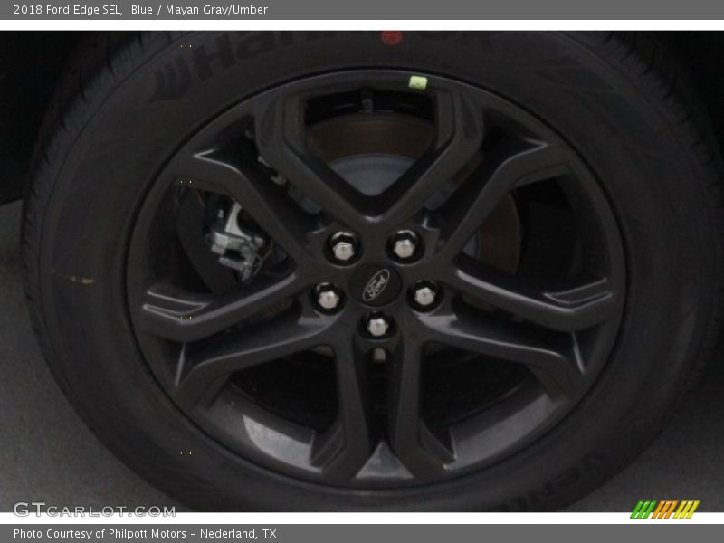 Blue / Mayan Gray/Umber 2018 Ford Edge SEL
