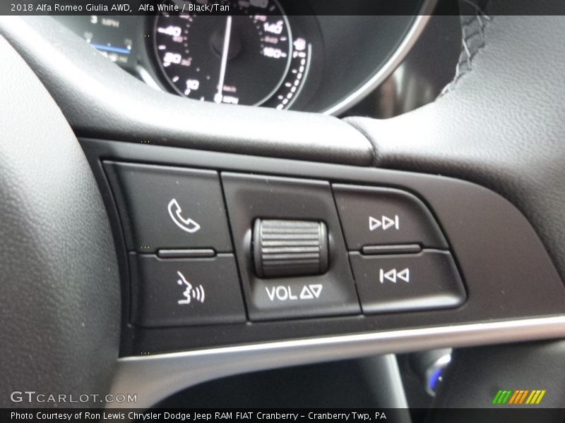Alfa White / Black/Tan 2018 Alfa Romeo Giulia AWD