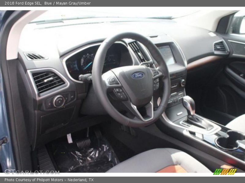 Blue / Mayan Gray/Umber 2018 Ford Edge SEL