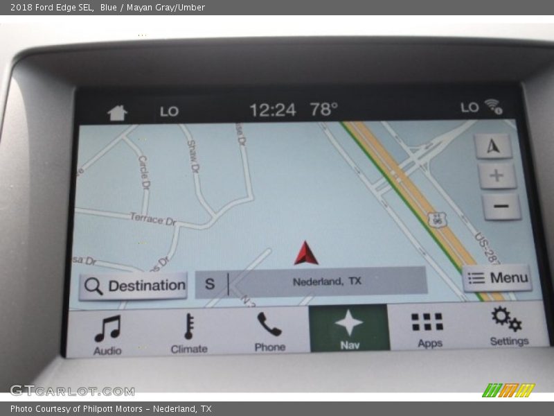Blue / Mayan Gray/Umber 2018 Ford Edge SEL