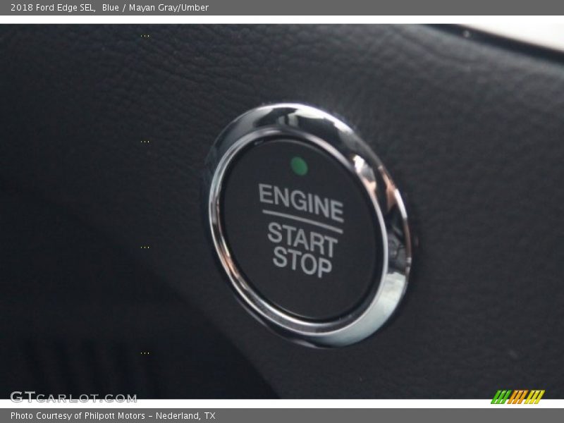 Blue / Mayan Gray/Umber 2018 Ford Edge SEL