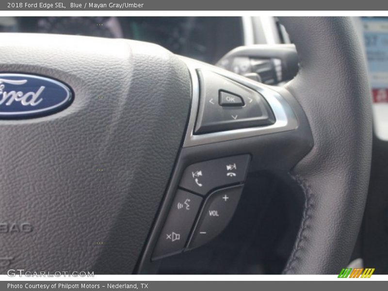 Blue / Mayan Gray/Umber 2018 Ford Edge SEL