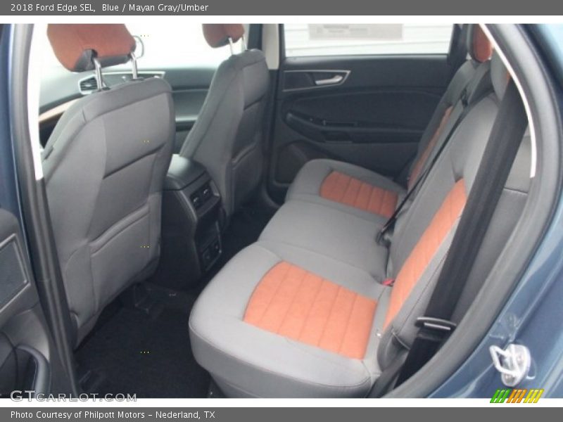 Blue / Mayan Gray/Umber 2018 Ford Edge SEL