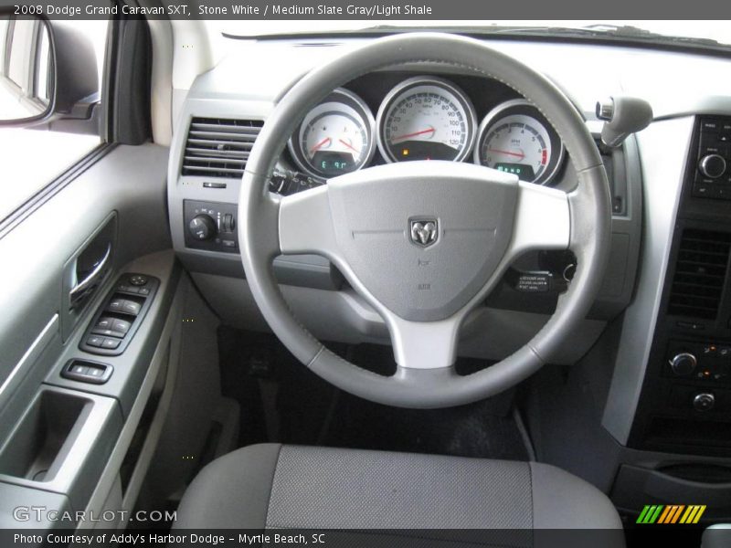 Stone White / Medium Slate Gray/Light Shale 2008 Dodge Grand Caravan SXT