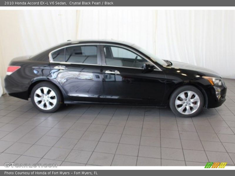 Crystal Black Pearl / Black 2010 Honda Accord EX-L V6 Sedan