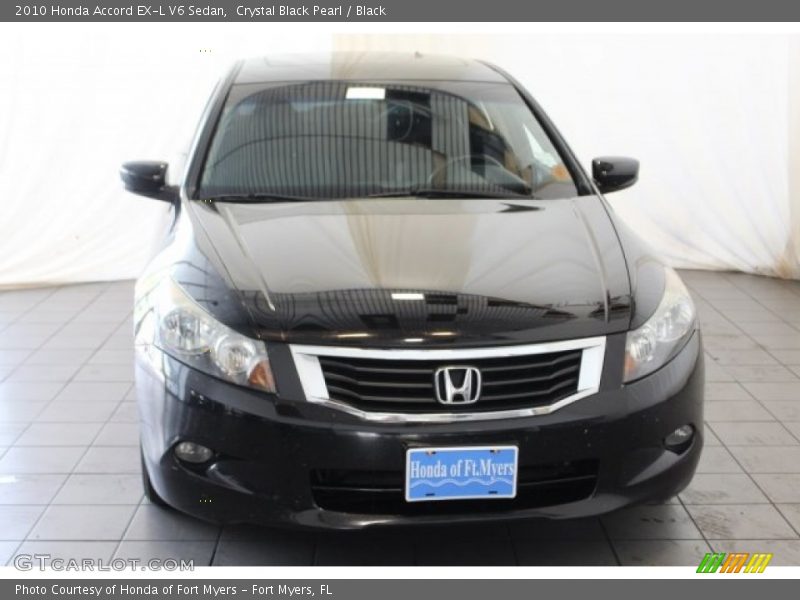 Crystal Black Pearl / Black 2010 Honda Accord EX-L V6 Sedan