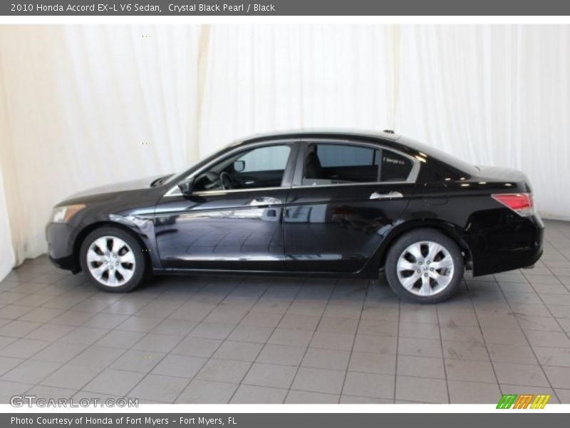 Crystal Black Pearl / Black 2010 Honda Accord EX-L V6 Sedan