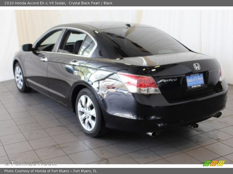 Crystal Black Pearl / Black 2010 Honda Accord EX-L V6 Sedan