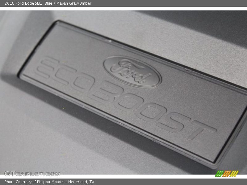 Blue / Mayan Gray/Umber 2018 Ford Edge SEL