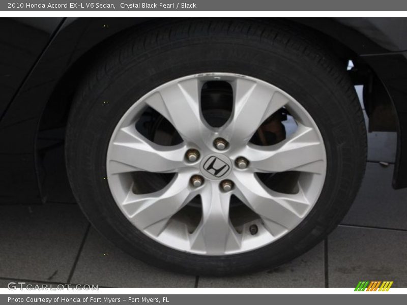 Crystal Black Pearl / Black 2010 Honda Accord EX-L V6 Sedan