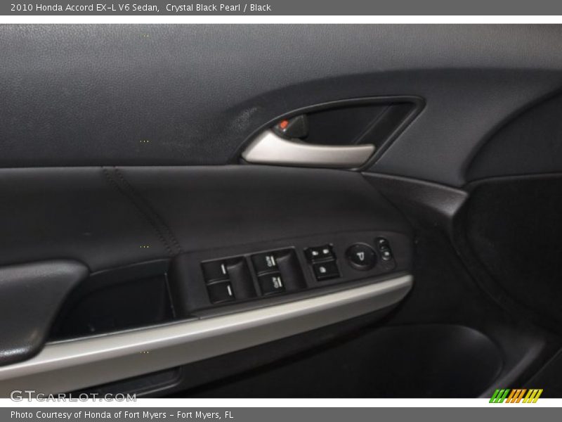 Crystal Black Pearl / Black 2010 Honda Accord EX-L V6 Sedan