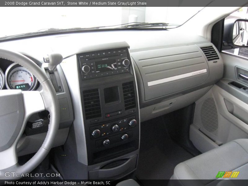 Stone White / Medium Slate Gray/Light Shale 2008 Dodge Grand Caravan SXT