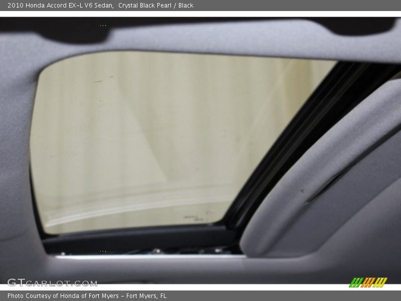 Crystal Black Pearl / Black 2010 Honda Accord EX-L V6 Sedan