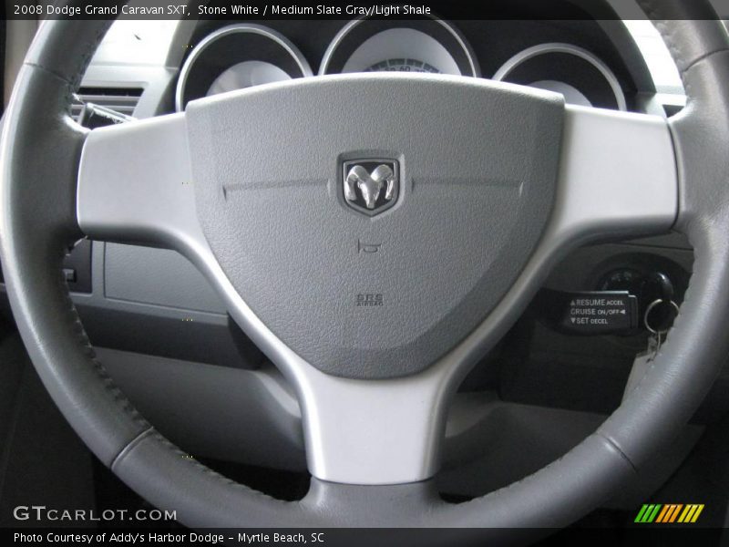 Stone White / Medium Slate Gray/Light Shale 2008 Dodge Grand Caravan SXT
