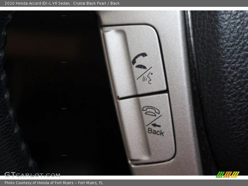 Crystal Black Pearl / Black 2010 Honda Accord EX-L V6 Sedan