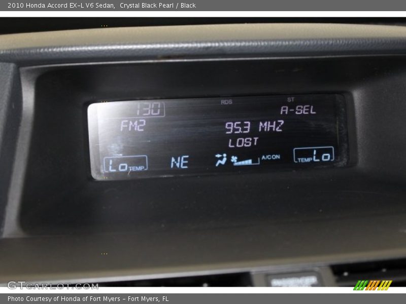 Crystal Black Pearl / Black 2010 Honda Accord EX-L V6 Sedan