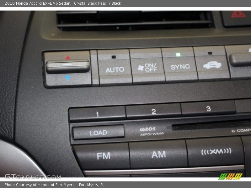 Crystal Black Pearl / Black 2010 Honda Accord EX-L V6 Sedan