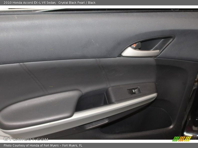 Crystal Black Pearl / Black 2010 Honda Accord EX-L V6 Sedan