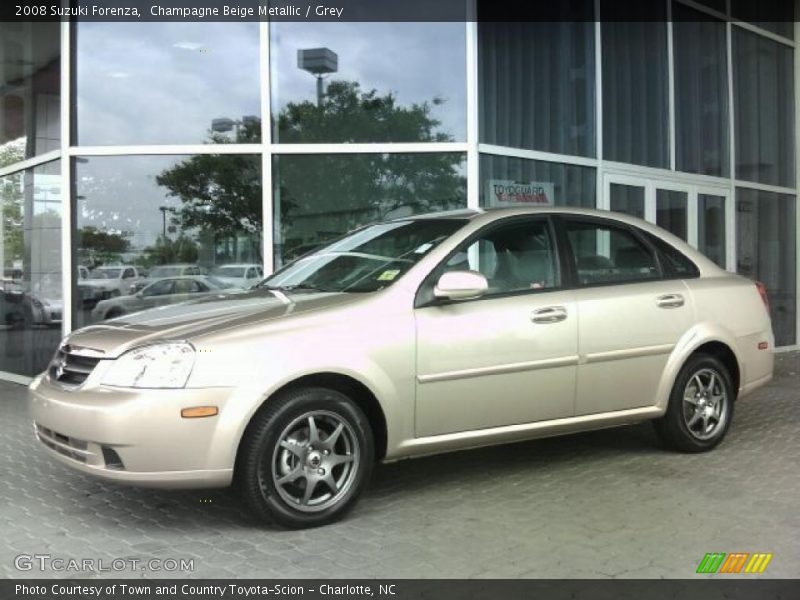 Champagne Beige Metallic / Grey 2008 Suzuki Forenza