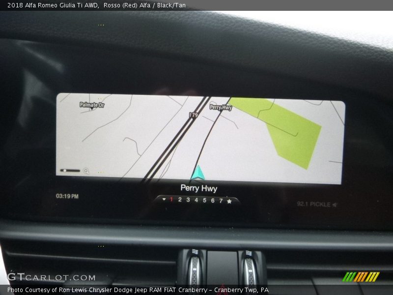Rosso (Red) Alfa / Black/Tan 2018 Alfa Romeo Giulia Ti AWD