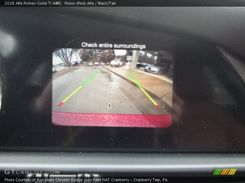 Rosso (Red) Alfa / Black/Tan 2018 Alfa Romeo Giulia Ti AWD