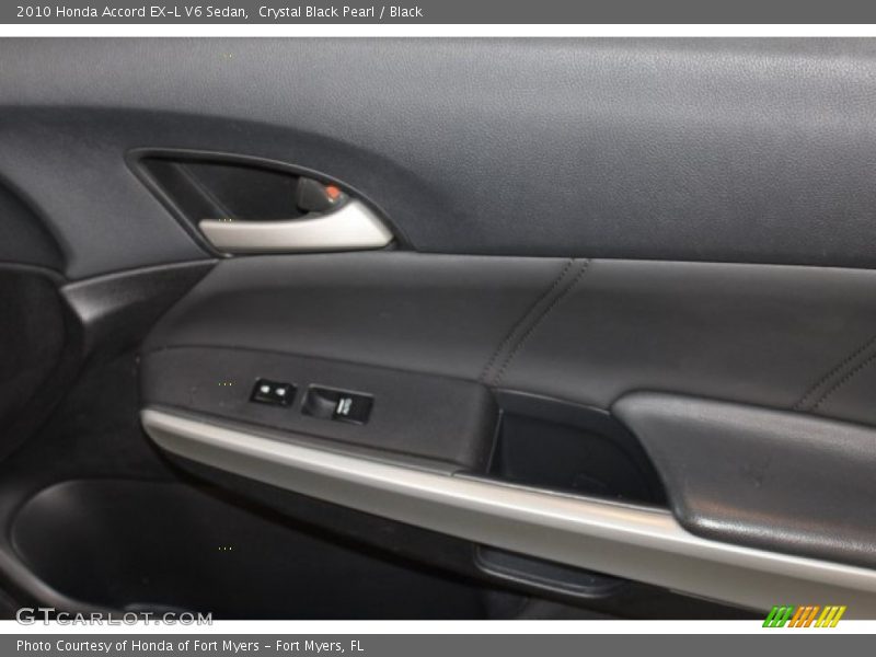 Crystal Black Pearl / Black 2010 Honda Accord EX-L V6 Sedan