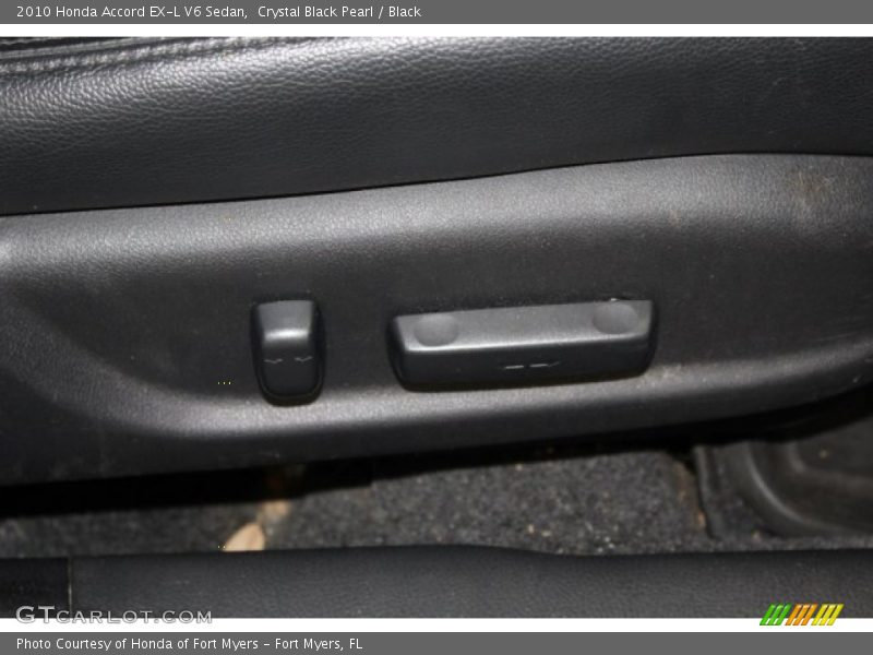 Crystal Black Pearl / Black 2010 Honda Accord EX-L V6 Sedan