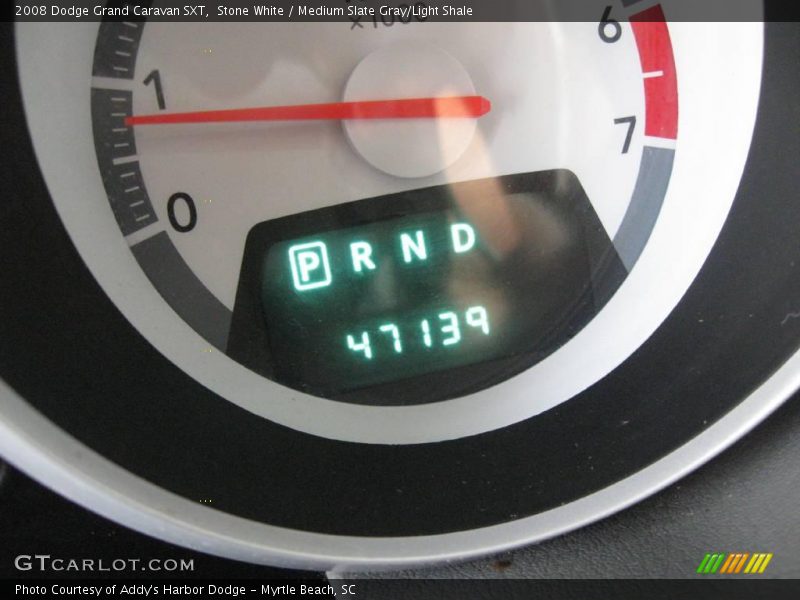 Stone White / Medium Slate Gray/Light Shale 2008 Dodge Grand Caravan SXT