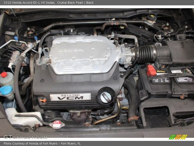 Crystal Black Pearl / Black 2010 Honda Accord EX-L V6 Sedan