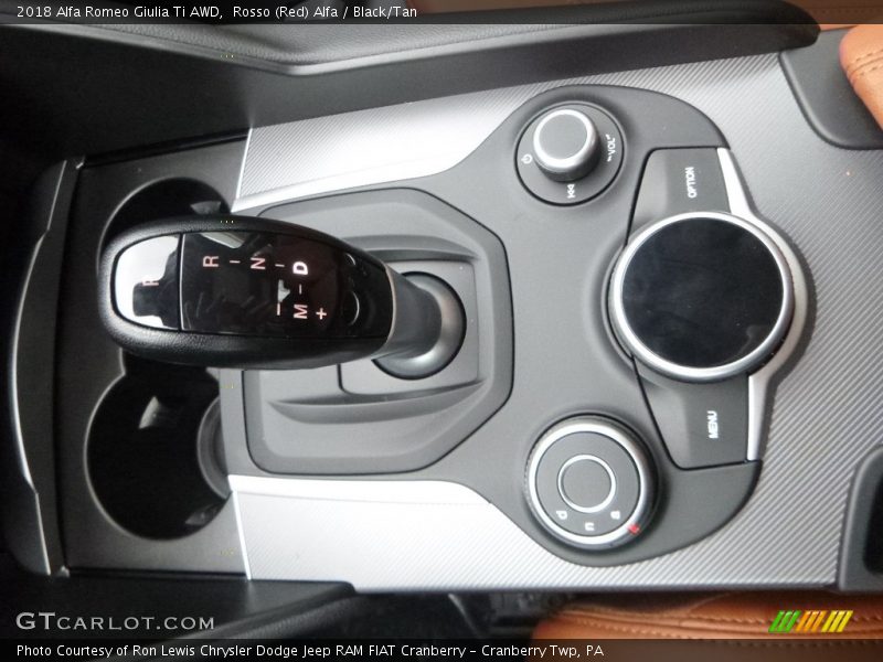 Rosso (Red) Alfa / Black/Tan 2018 Alfa Romeo Giulia Ti AWD
