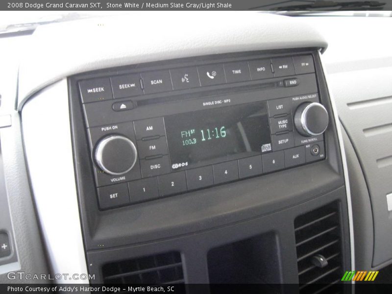 Stone White / Medium Slate Gray/Light Shale 2008 Dodge Grand Caravan SXT
