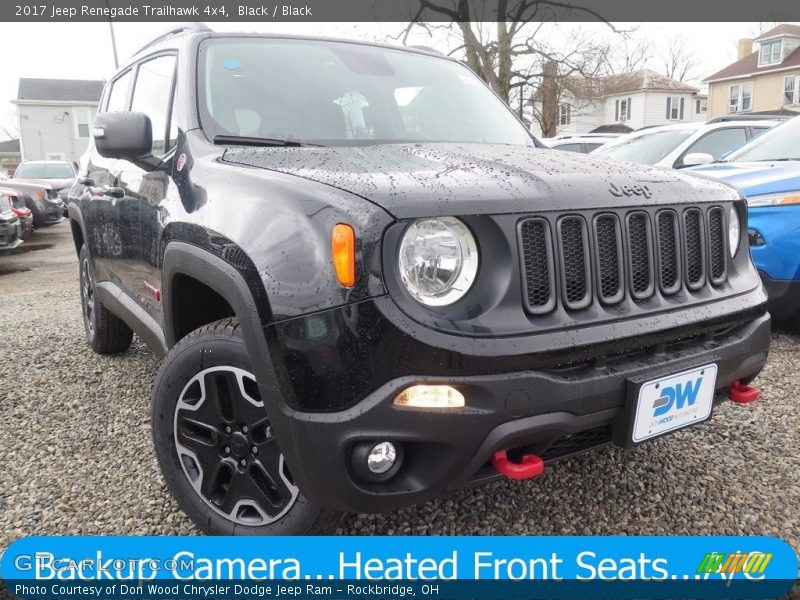 Black / Black 2017 Jeep Renegade Trailhawk 4x4