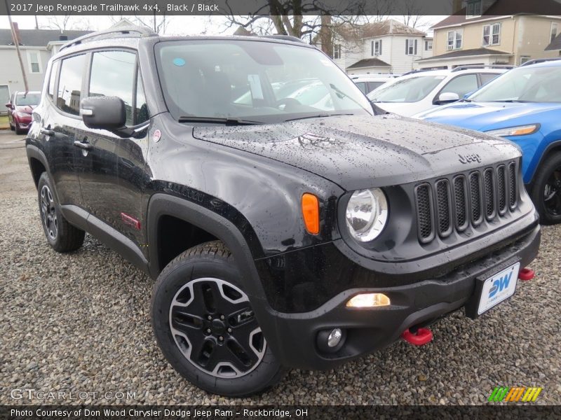 Black / Black 2017 Jeep Renegade Trailhawk 4x4