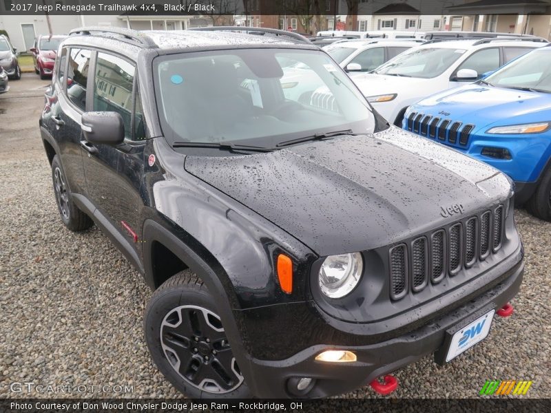 Black / Black 2017 Jeep Renegade Trailhawk 4x4