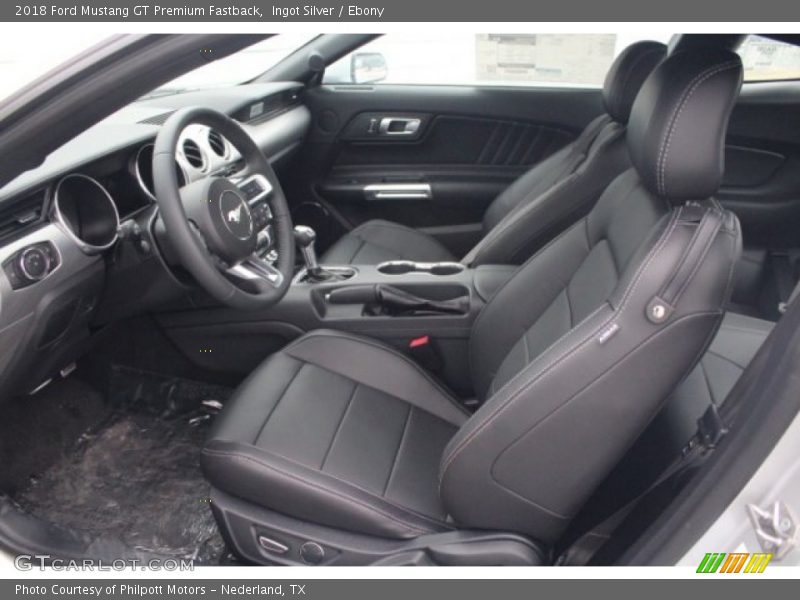 Ingot Silver / Ebony 2018 Ford Mustang GT Premium Fastback