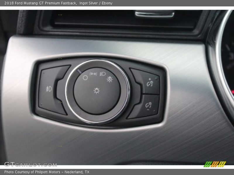Ingot Silver / Ebony 2018 Ford Mustang GT Premium Fastback