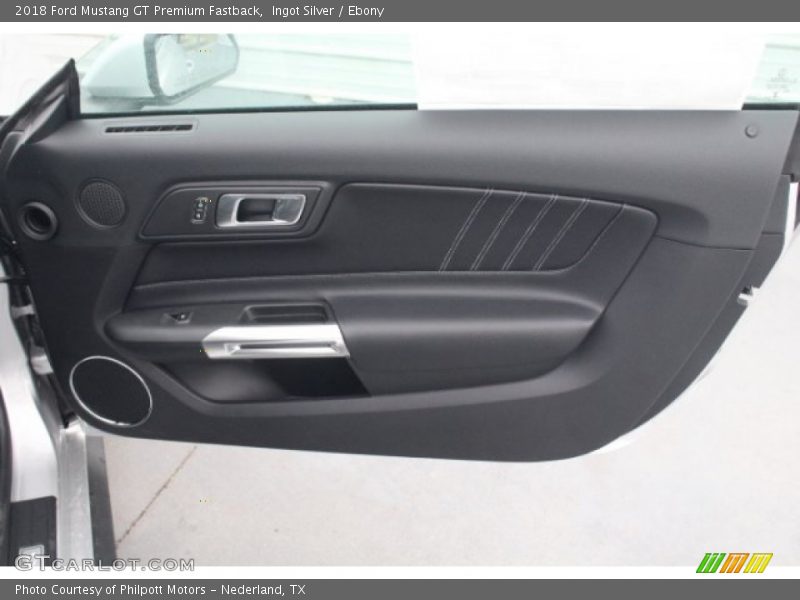 Ingot Silver / Ebony 2018 Ford Mustang GT Premium Fastback