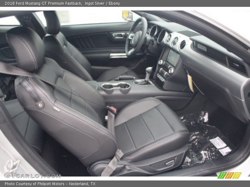 Ingot Silver / Ebony 2018 Ford Mustang GT Premium Fastback