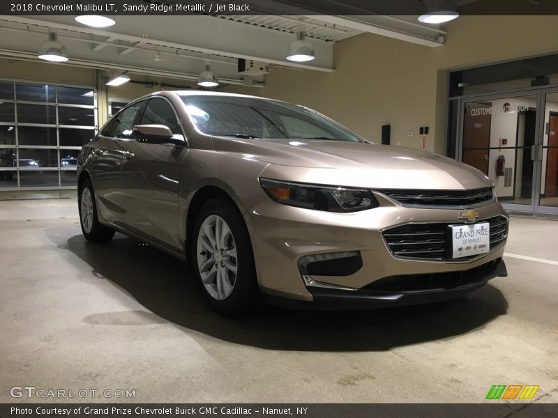 Sandy Ridge Metallic / Jet Black 2018 Chevrolet Malibu LT