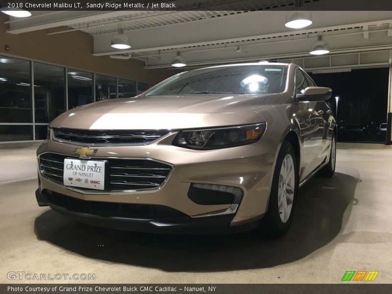 Sandy Ridge Metallic / Jet Black 2018 Chevrolet Malibu LT