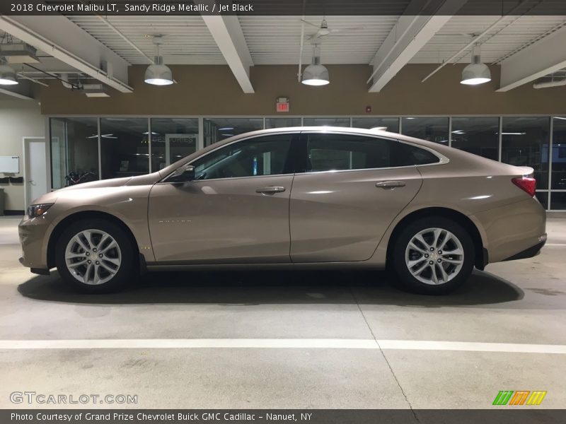Sandy Ridge Metallic / Jet Black 2018 Chevrolet Malibu LT