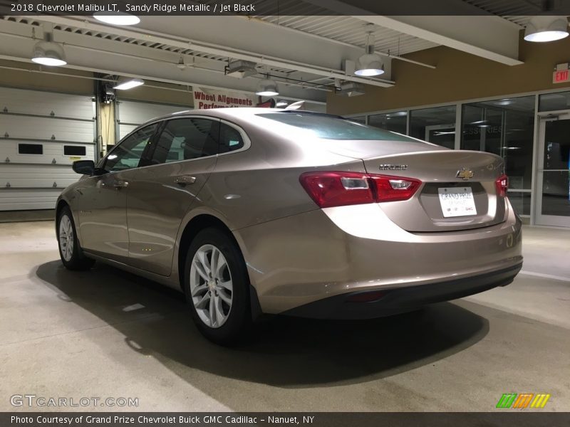 Sandy Ridge Metallic / Jet Black 2018 Chevrolet Malibu LT