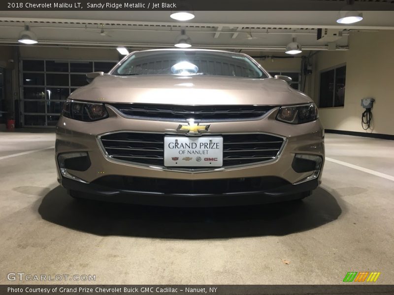 Sandy Ridge Metallic / Jet Black 2018 Chevrolet Malibu LT
