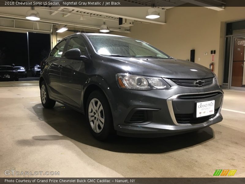 Nightfall Gray Metallic / Jet Black 2018 Chevrolet Sonic LS Sedan