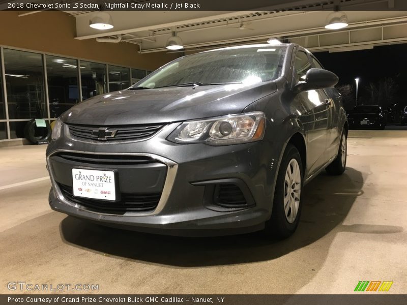 Nightfall Gray Metallic / Jet Black 2018 Chevrolet Sonic LS Sedan
