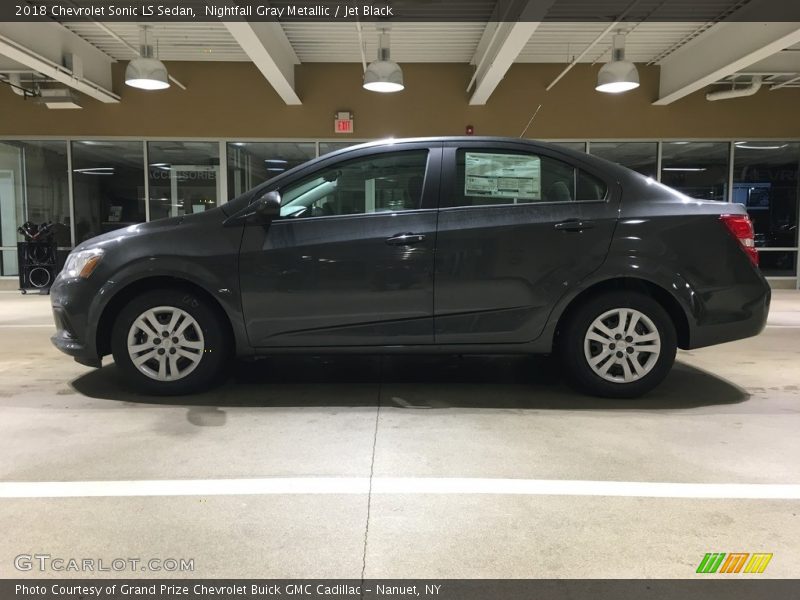Nightfall Gray Metallic / Jet Black 2018 Chevrolet Sonic LS Sedan