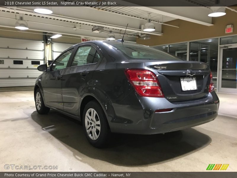 Nightfall Gray Metallic / Jet Black 2018 Chevrolet Sonic LS Sedan