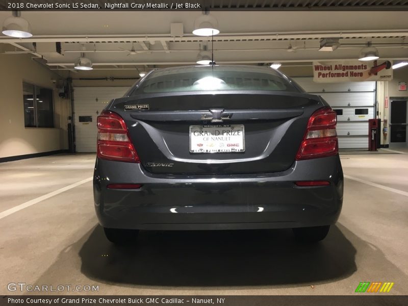 Nightfall Gray Metallic / Jet Black 2018 Chevrolet Sonic LS Sedan