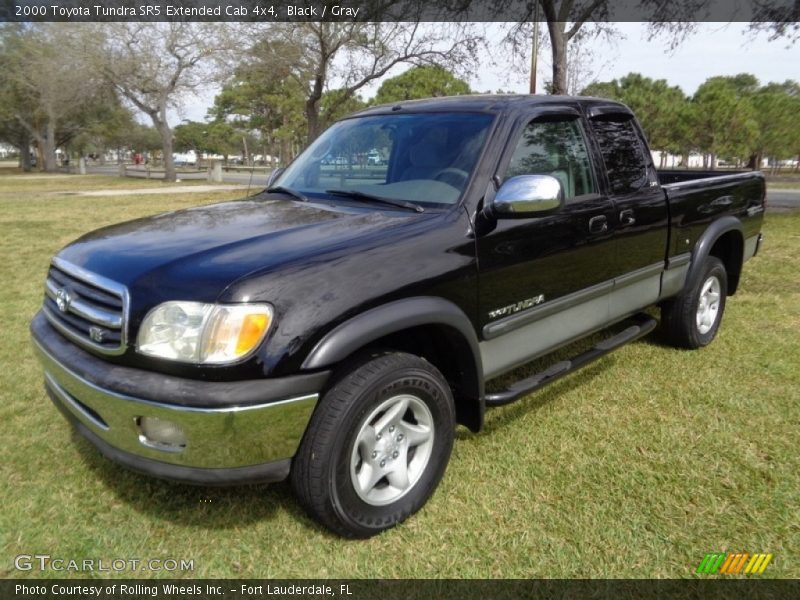 Black / Gray 2000 Toyota Tundra SR5 Extended Cab 4x4