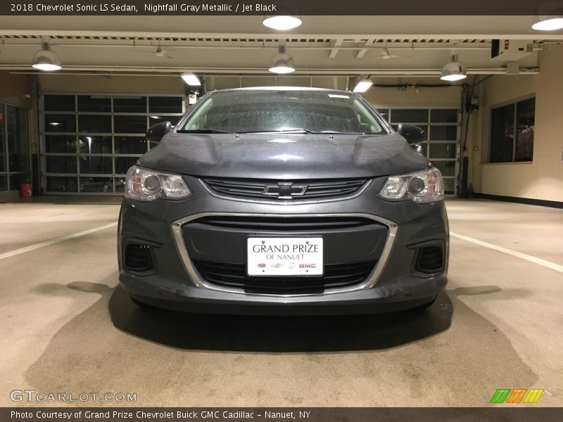 Nightfall Gray Metallic / Jet Black 2018 Chevrolet Sonic LS Sedan